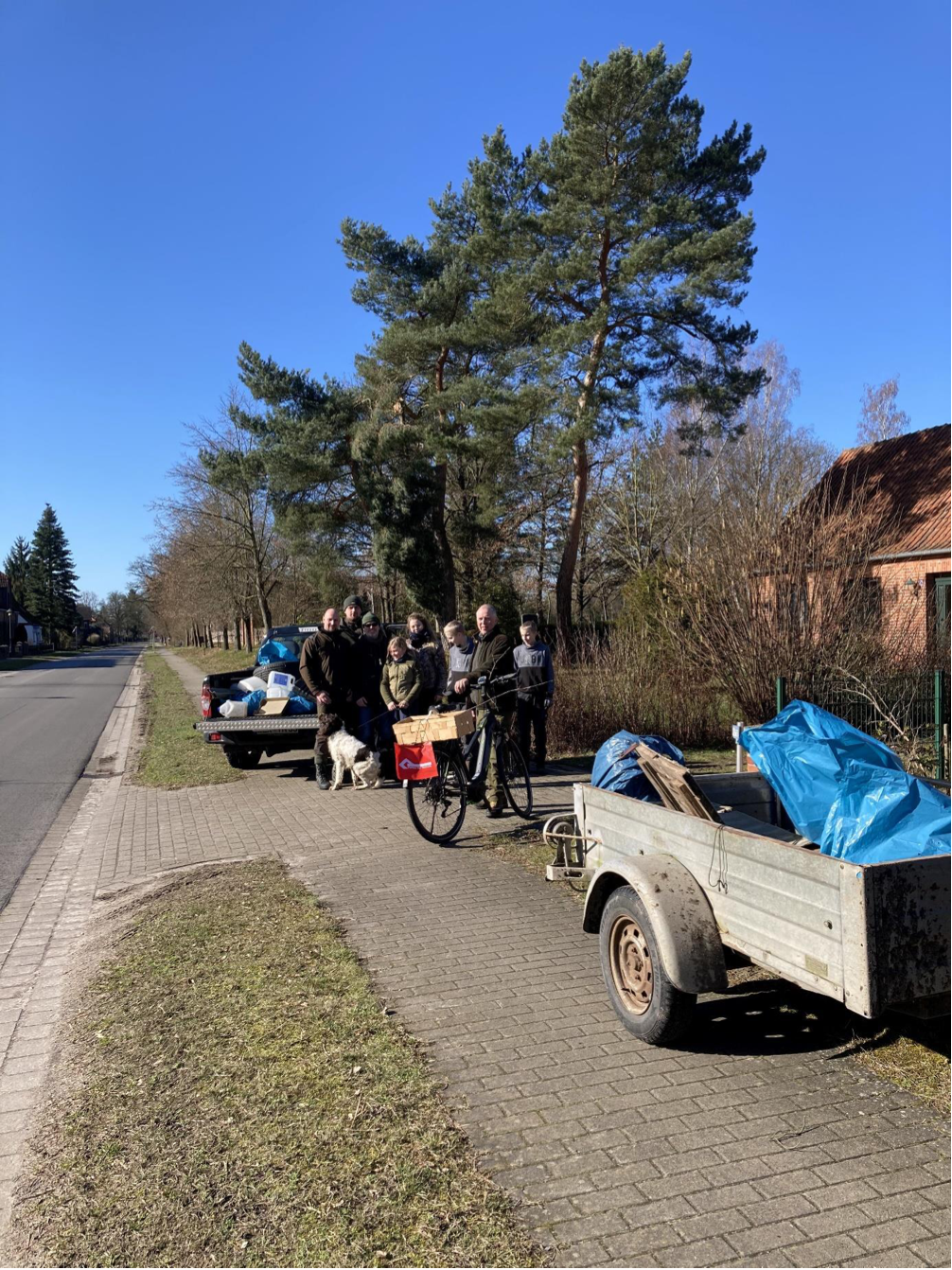 Hegering Elbufer des Landkreises Lüneburg beteiligte sich an Abfallsuche in Feld und Flur – 250 Kilogramm in drei Stunden